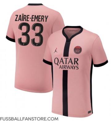 Paris Saint-Germain Warren Zaire-Emery #33 Replik 3rd trikot 2024-25 Kurzarm